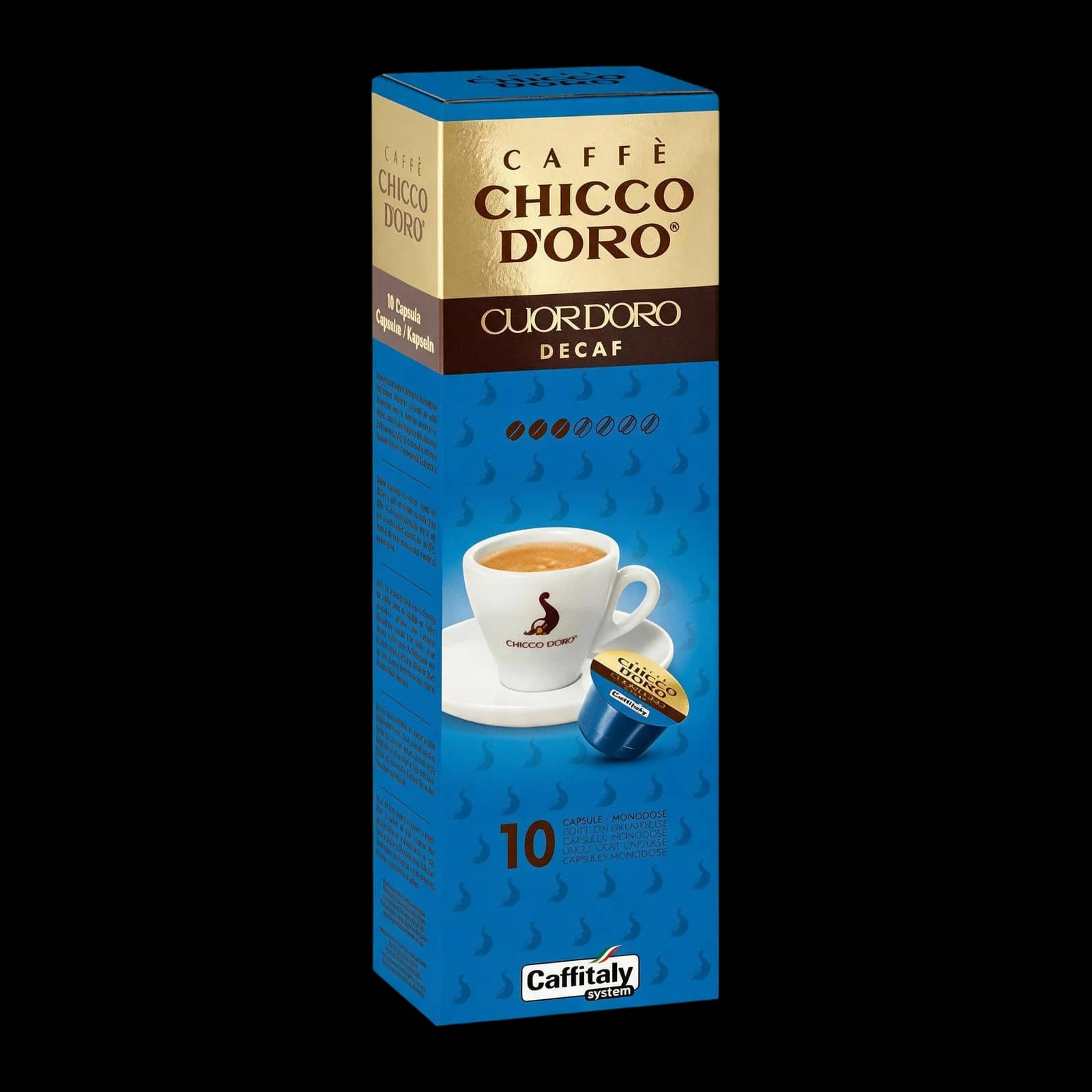 Caffitaly Cuor d'Oro Decaffeinate 10 Capsule | Caffitaly