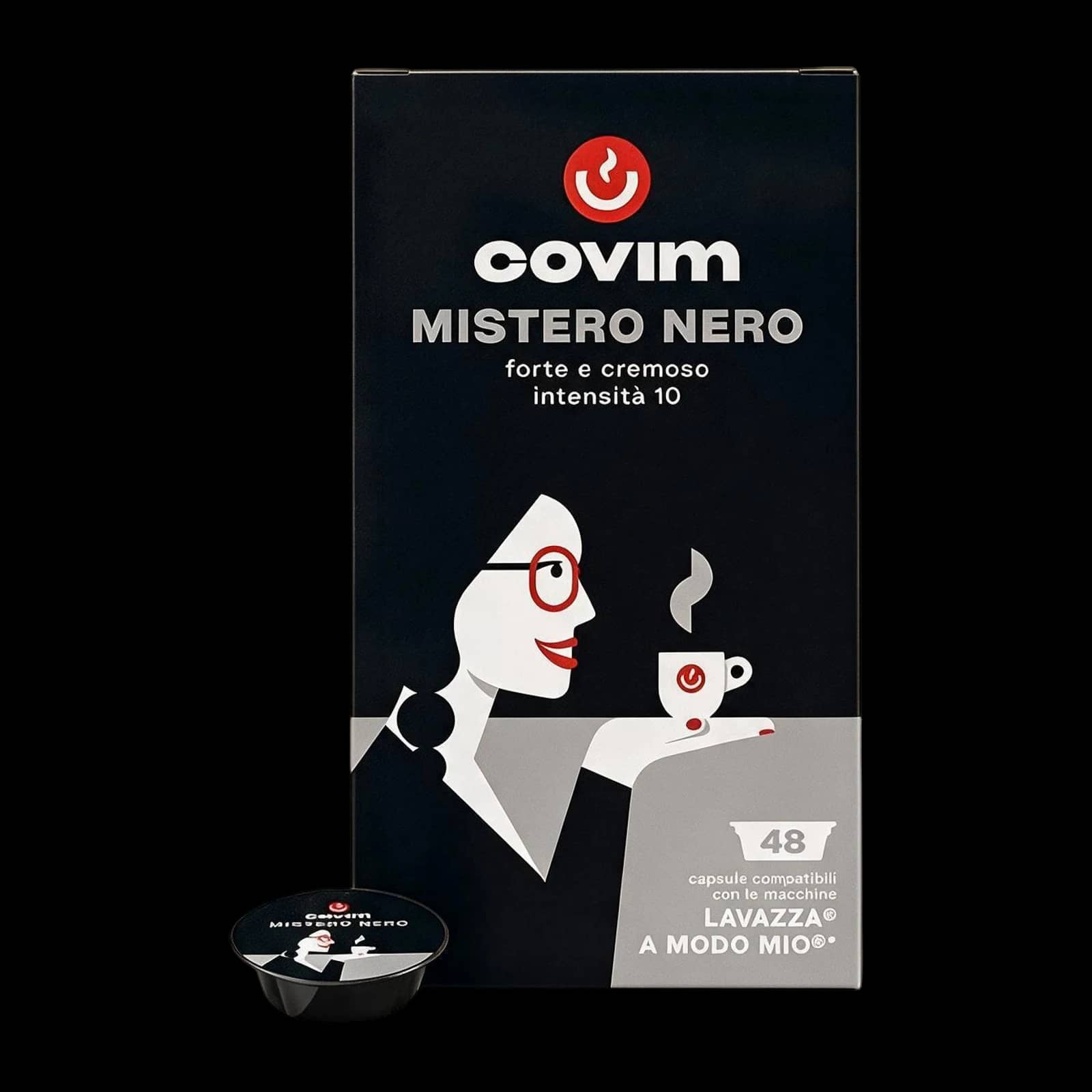 Covim Mistero Nero 48 Capsule | A Modo Mio