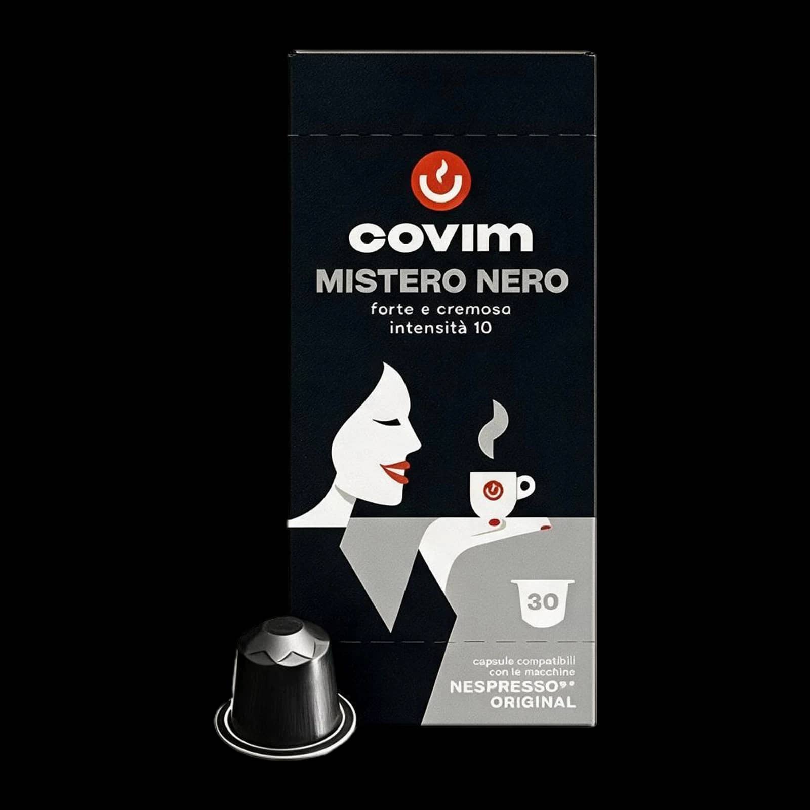Covim Mistero Nero 30 Capsule | Nespresso