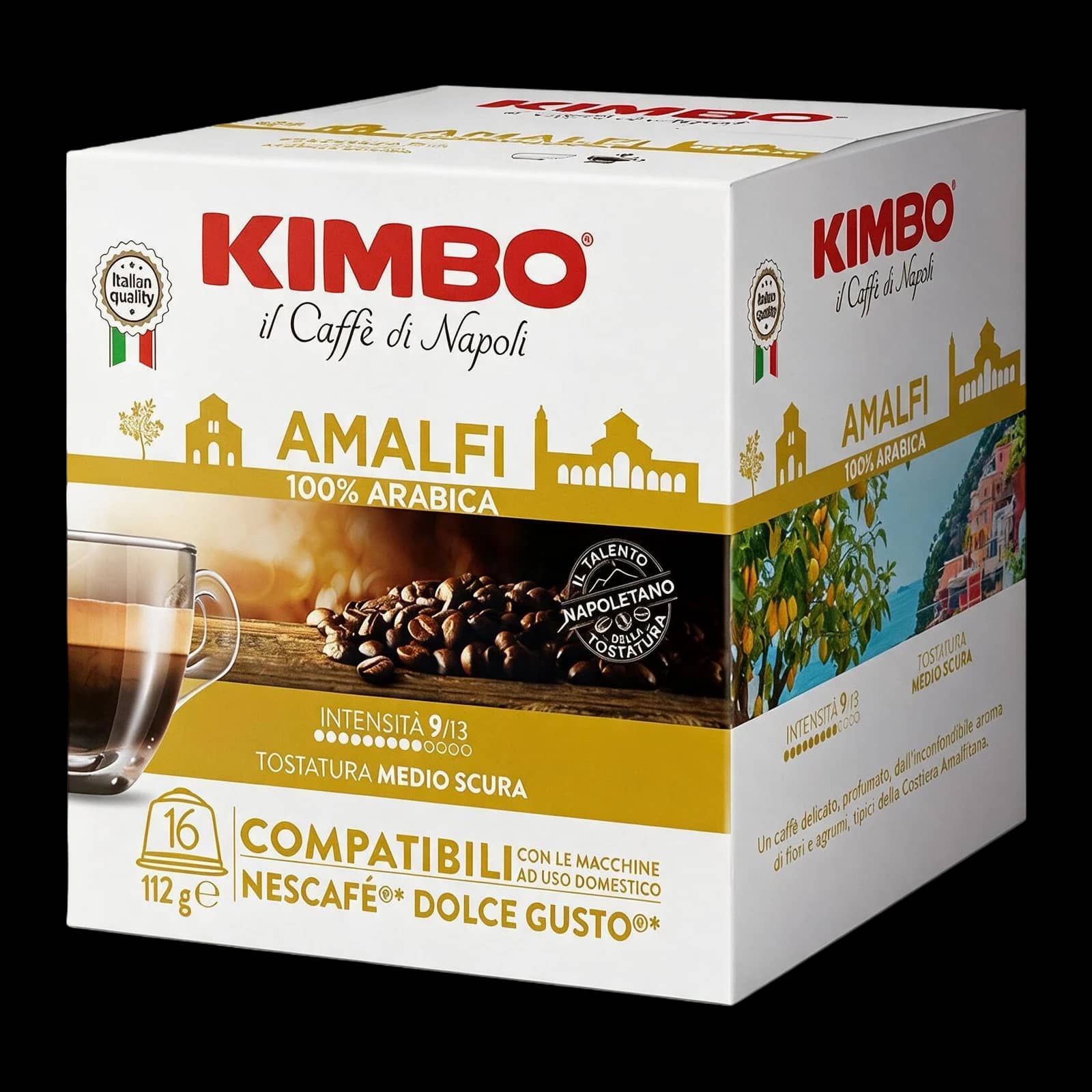 Kimbo Amalfi 16 Capsule: Note Agrumate e Floreali | Dolce Gusto