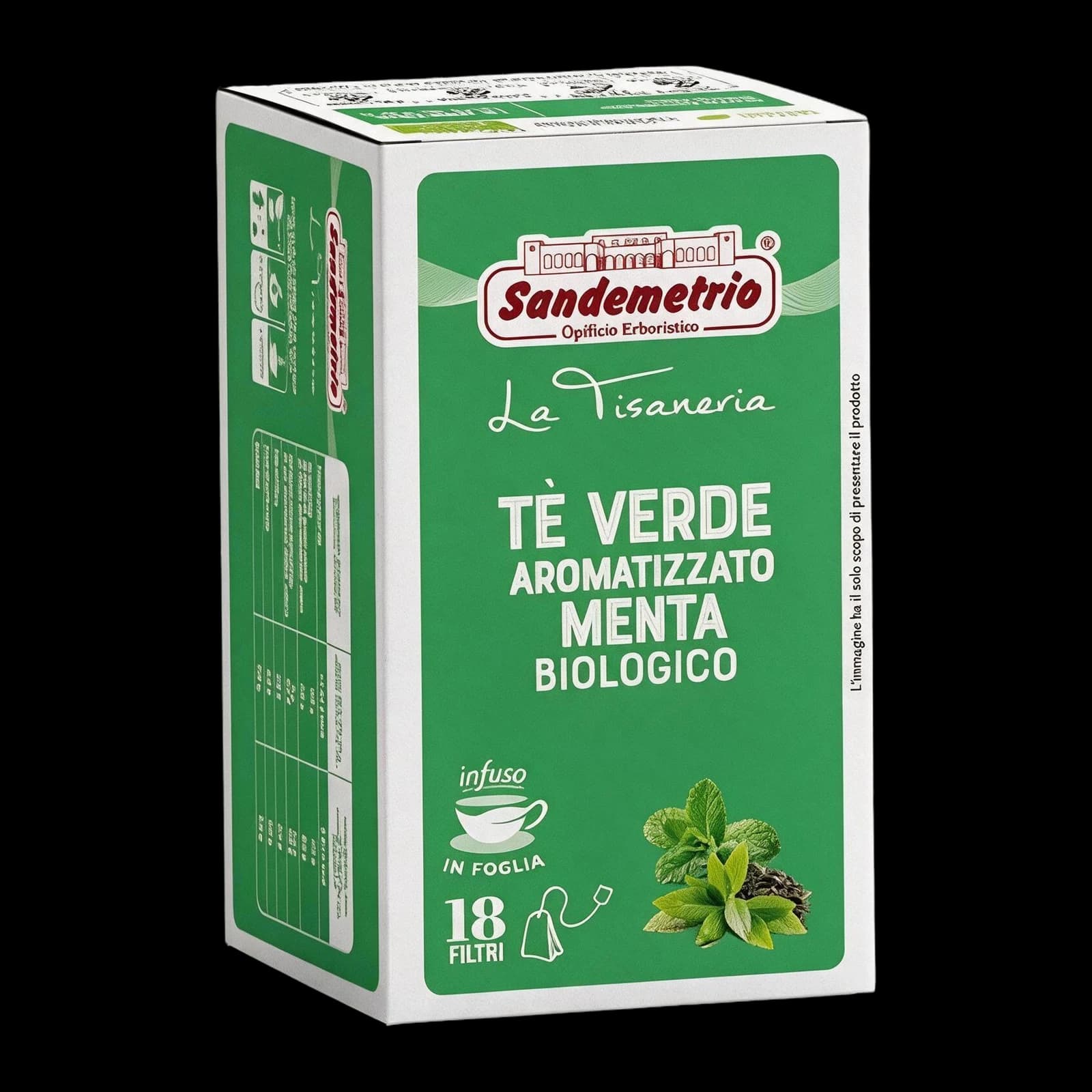 SanDemetrio Tè Verde Menta Bio | Bustine, immagine 1