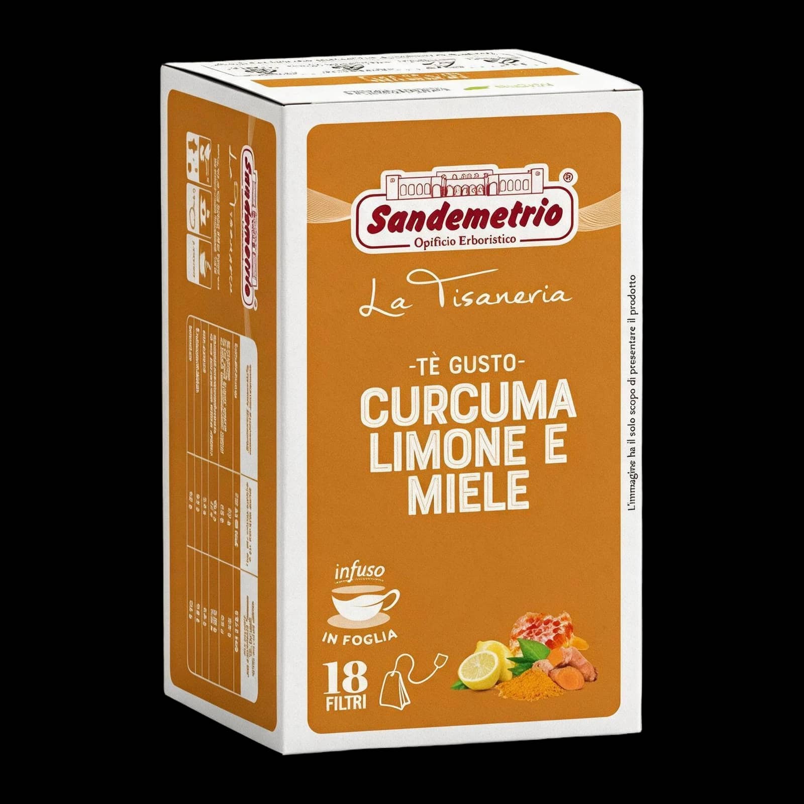 SanDemetrio Infuso Curcuma Limone e Miele 18 Bustine