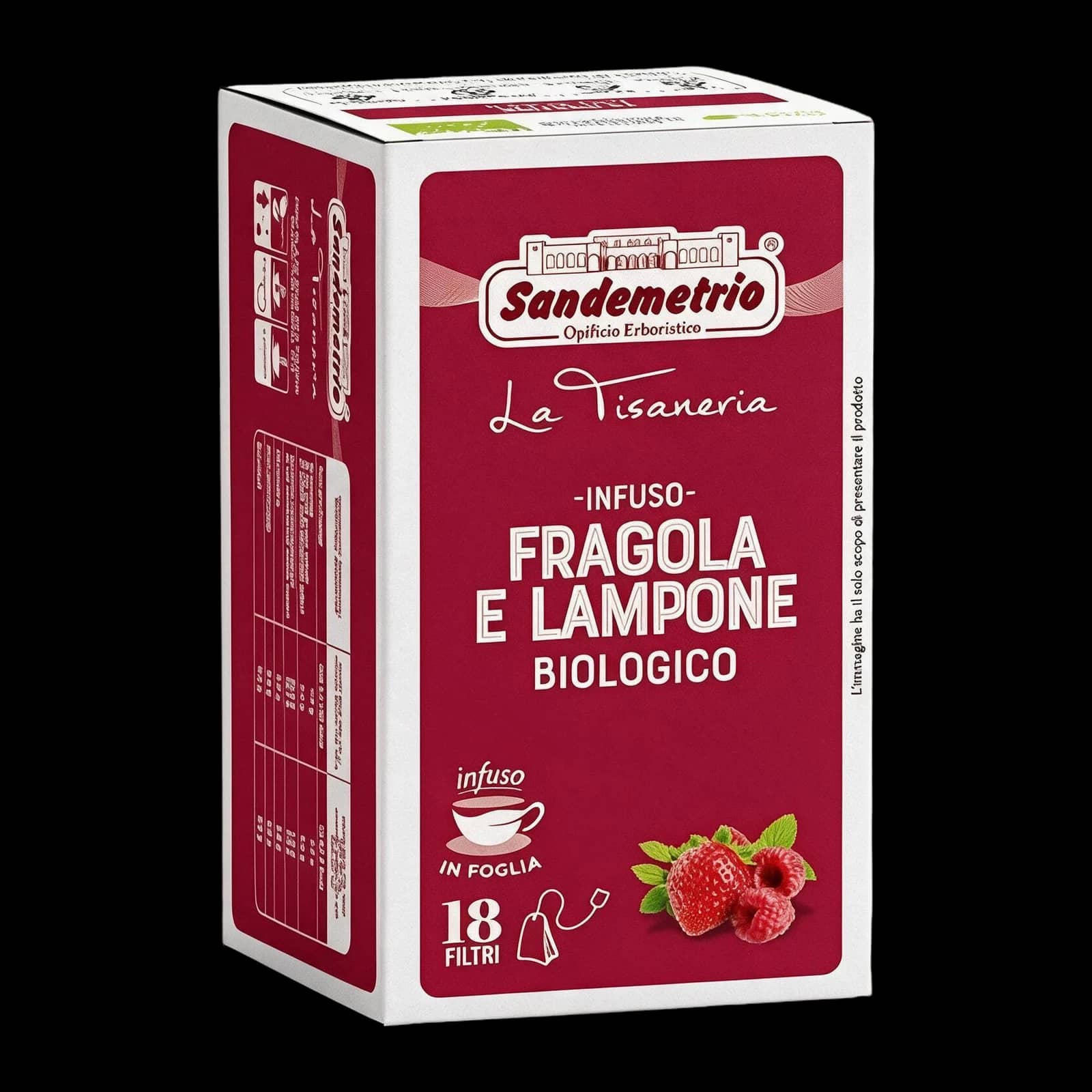 SanDemetrio Infuso Fragola e Lampone Bio 18 Bustine