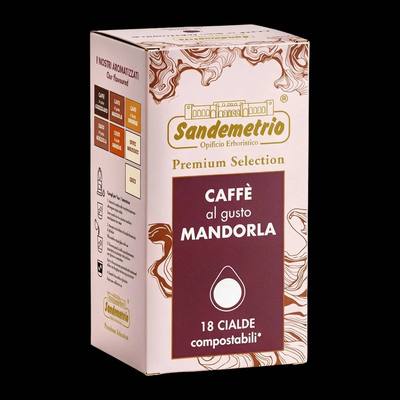 SanDemetrio Caffè alla Mandorla 18 Cialde | ESE 44 mm