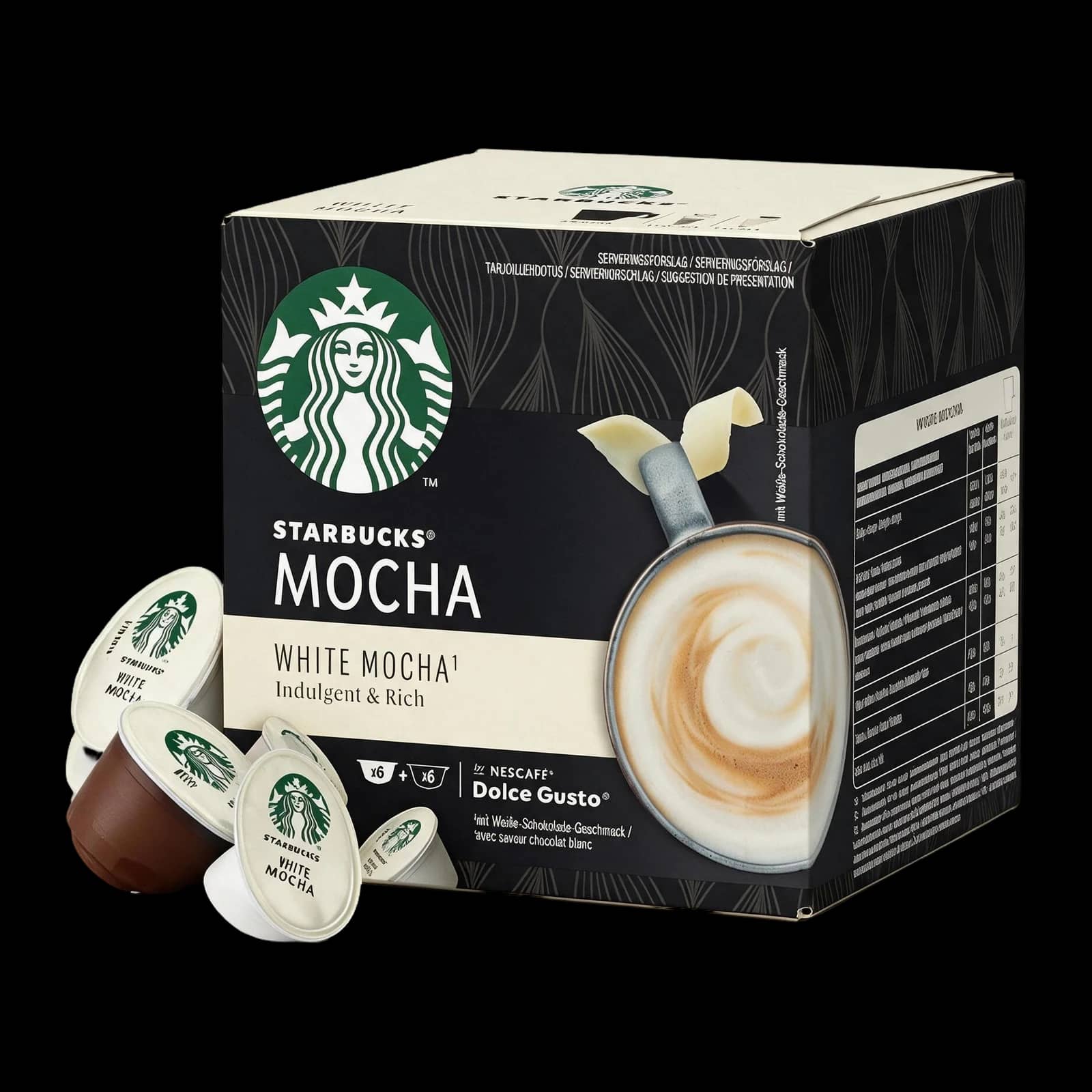 Starbucks White Chocolate Mocha 12 Capsule | Dolce Gusto
