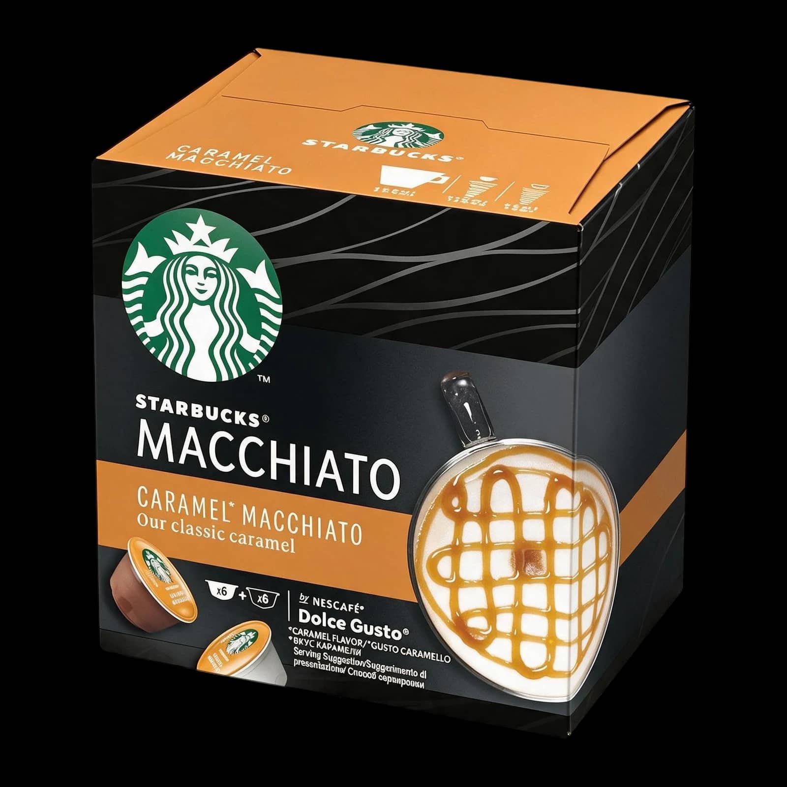 Starbucks Caramel Macchiato 12 Capsule | Dolce Gusto