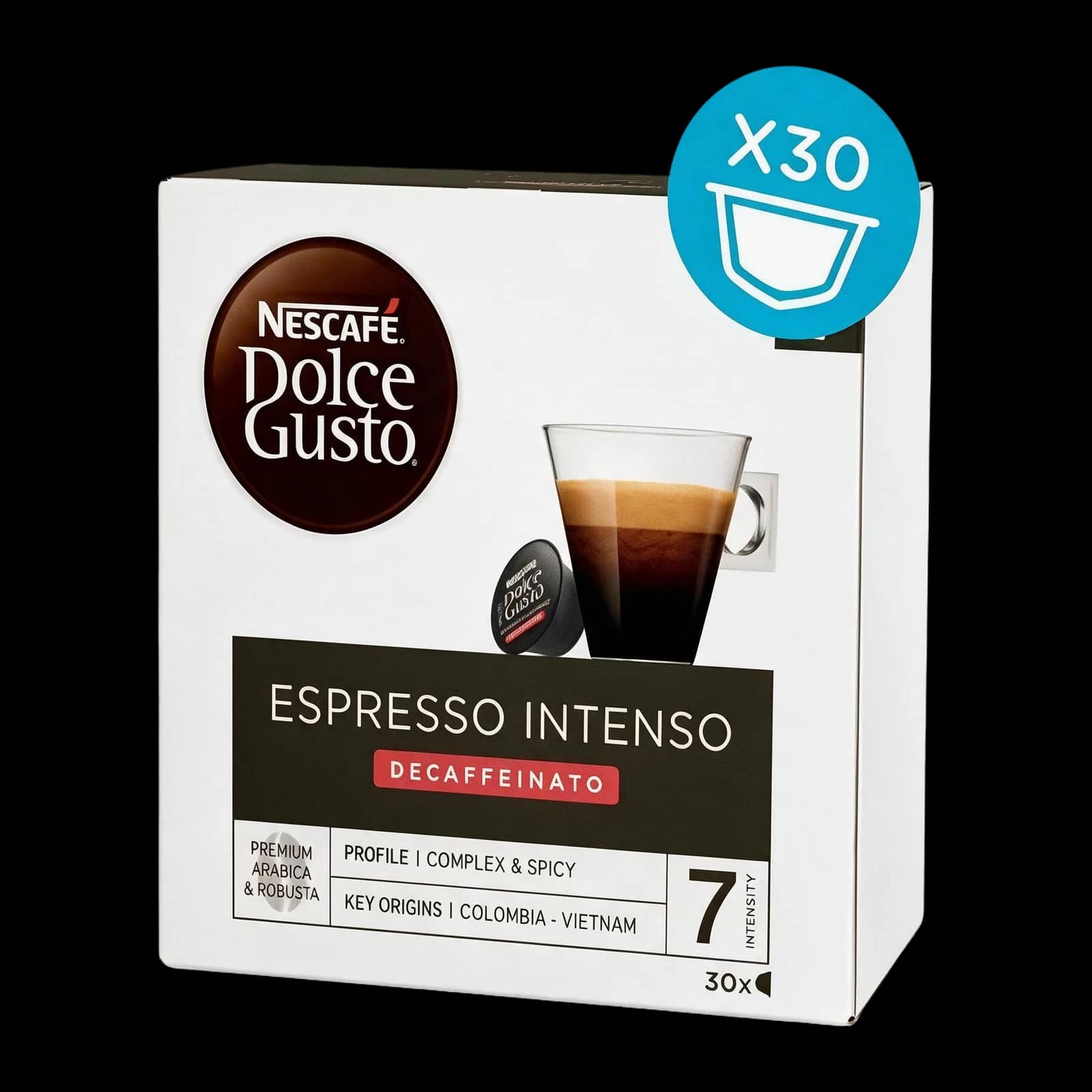 Nestlè Espresso Decaffeinato Intenso 30 Capsule | Dolce Gusto