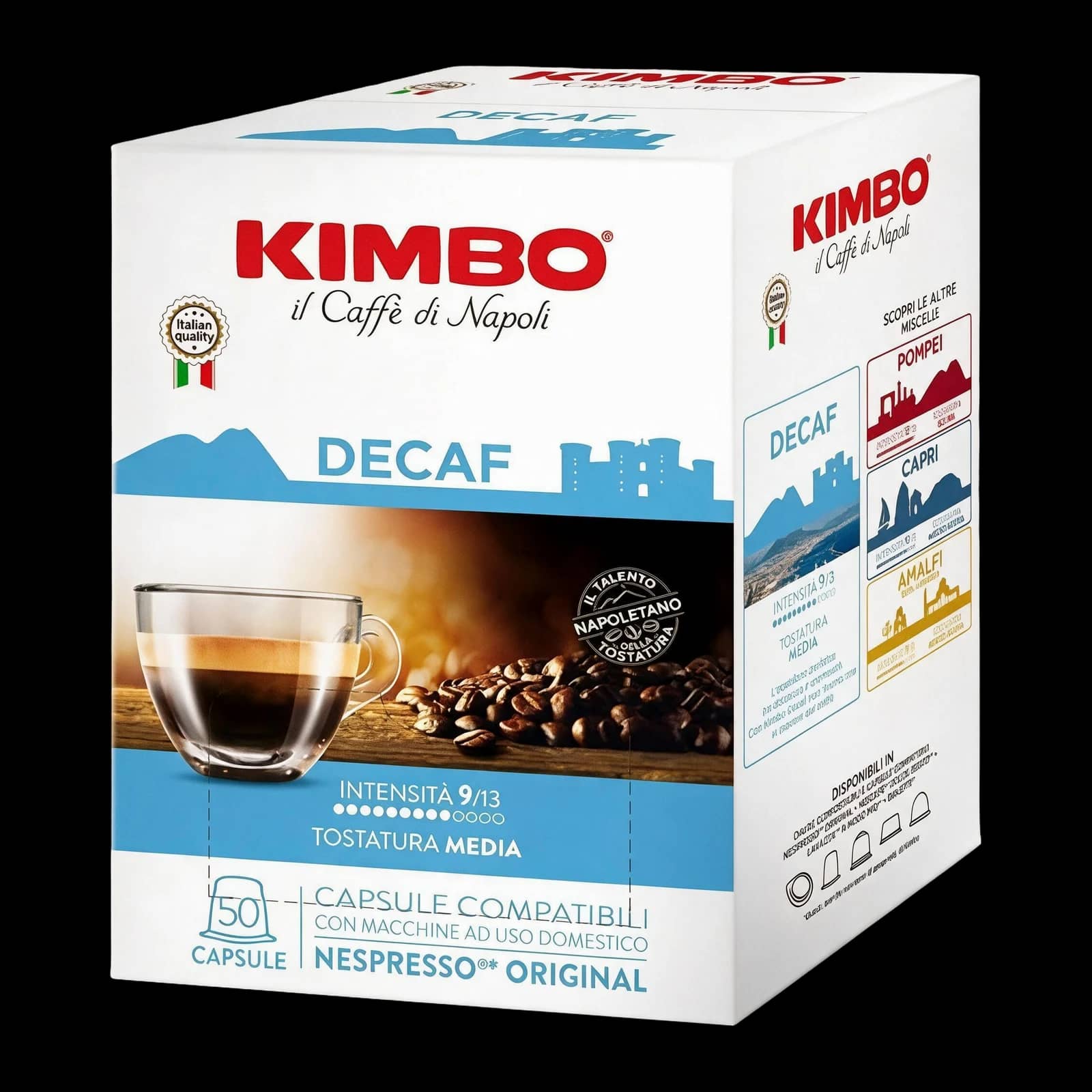 Kimbo Decaffeinato 50 Capsule | Nespresso
