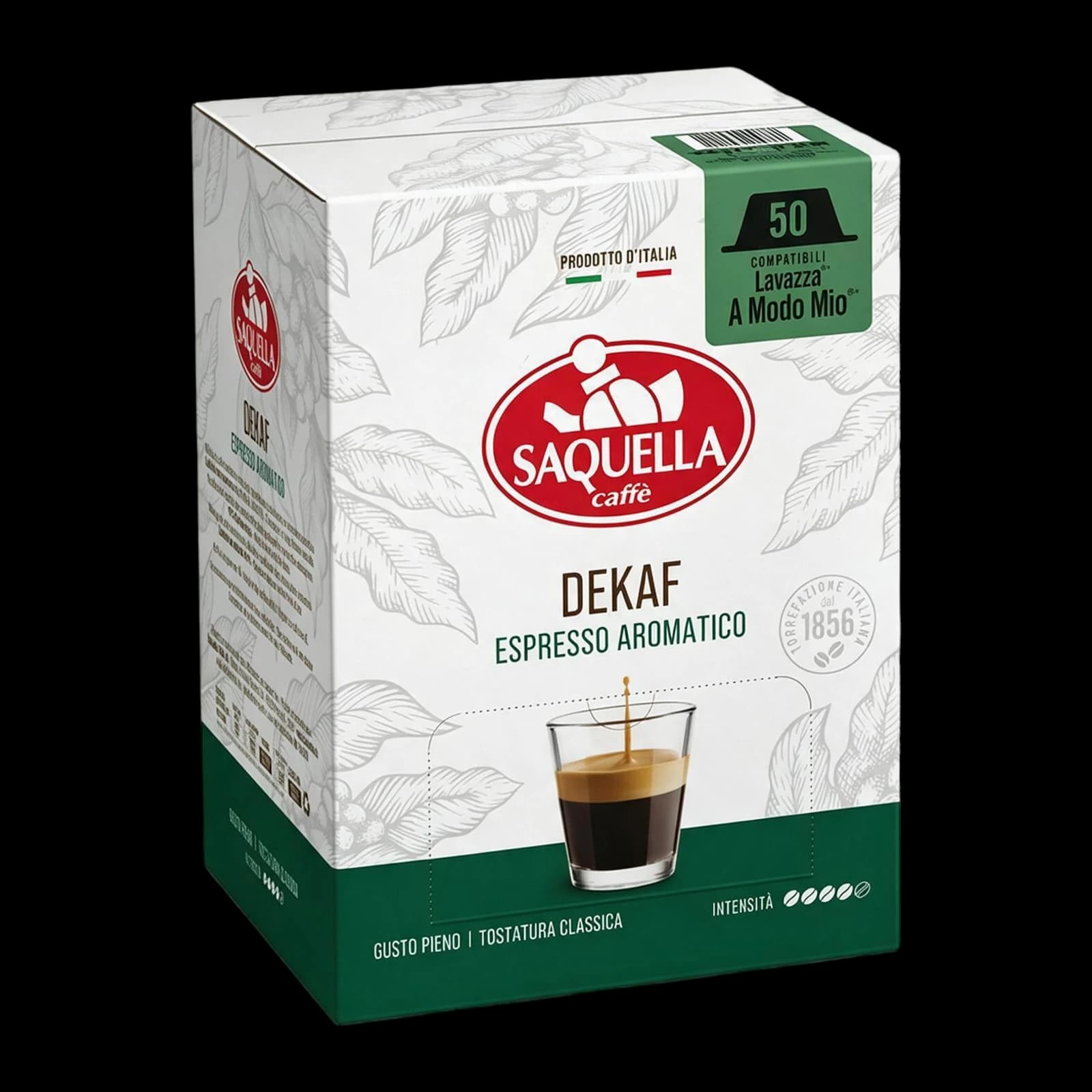Saquella Decaffeinato Capsule | A Modo Mio, immagine 1