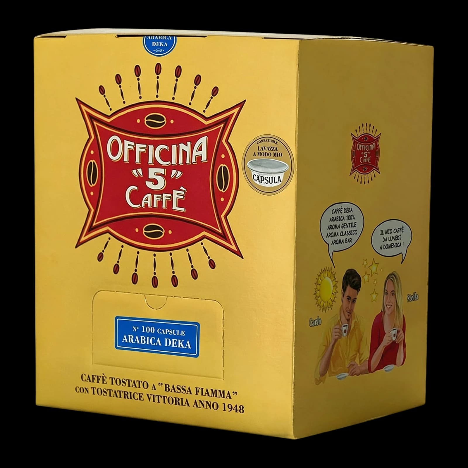Officina 5 caffè Decaffeinato Delicato Capsule | A Modo Mio, immagine 1
