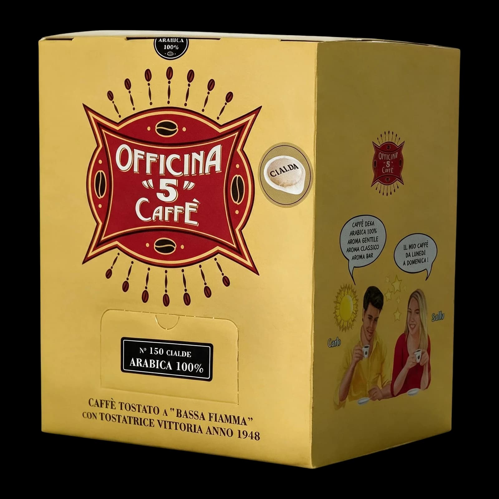 Officina 5 caffè Caffè 100% Arabica 100 Cialde | ESE 44mm, immagine 1