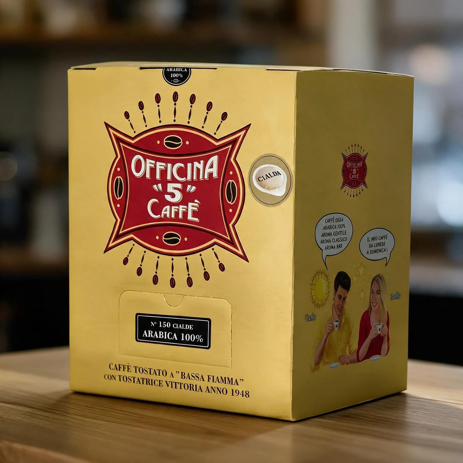 Officina 5 caffè Caffè 100% Arabica 100 Cialde | ESE 44mm, immagine 4