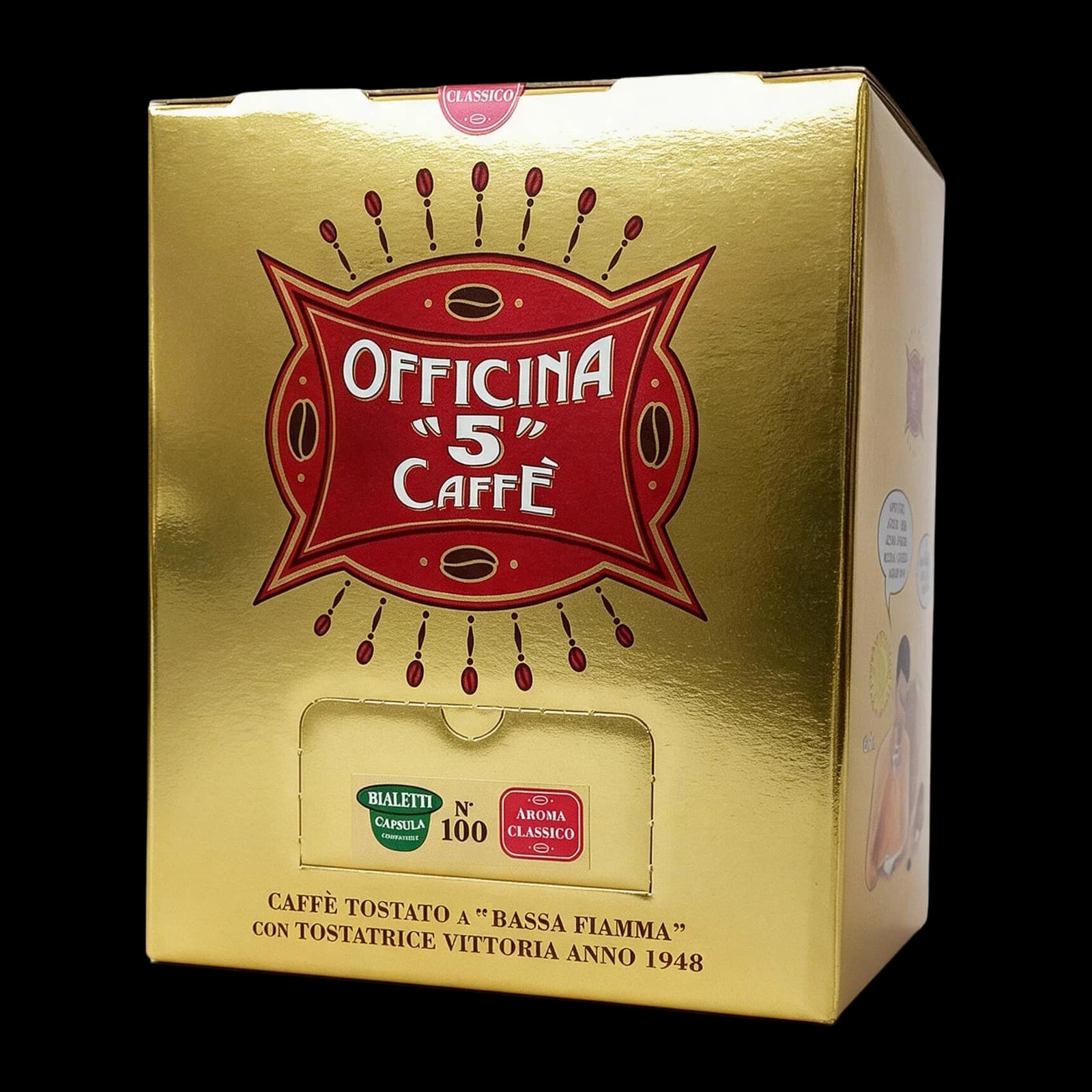 Officina 5 caffè Aroma Classico 100 Capsule | Bialetti, immagine 1