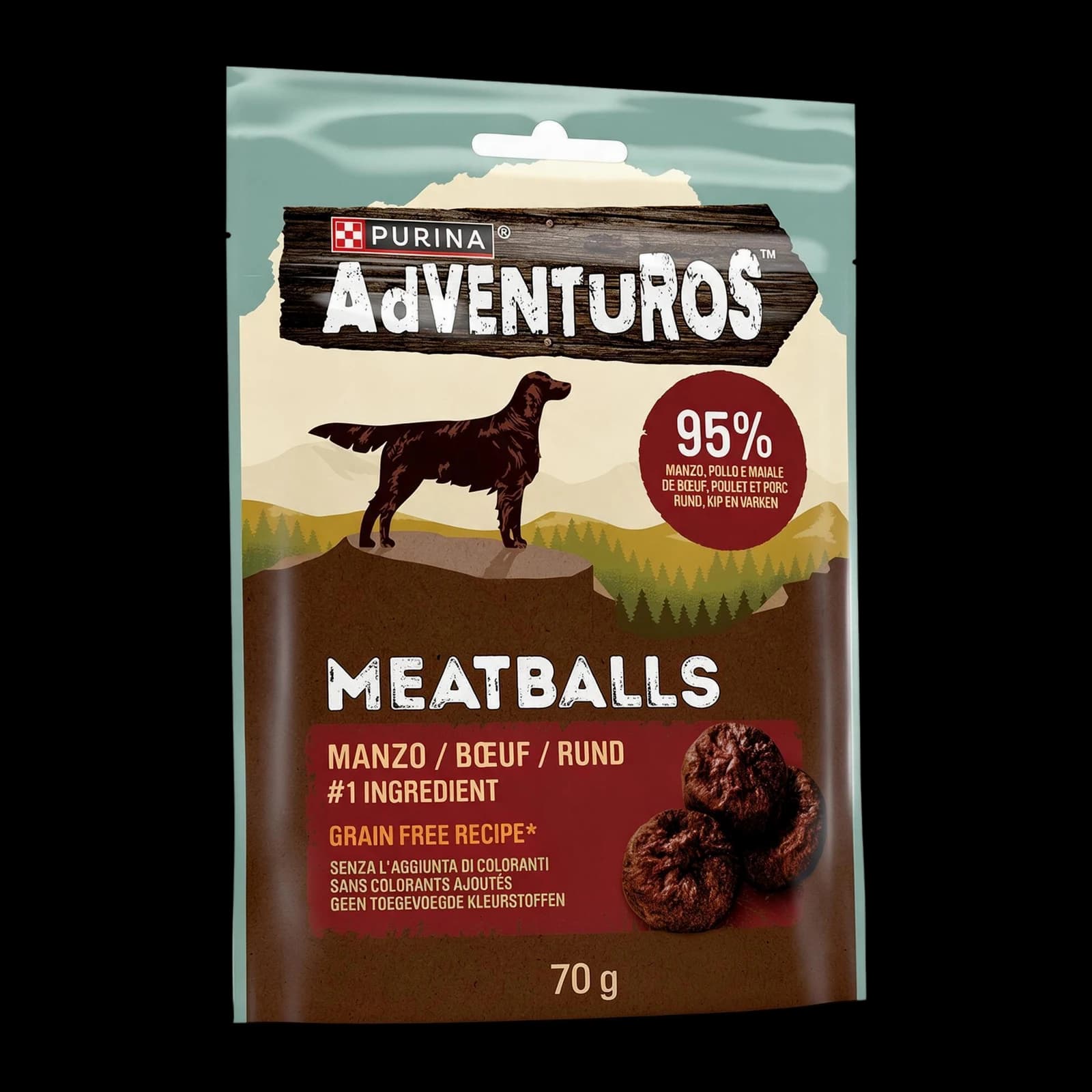 Purina Adventuros High Meat Meatballs Manzo 70 g | Pet Food, immagine 1