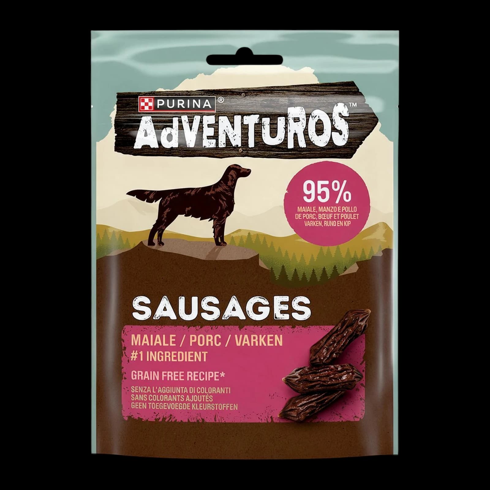 Purina Adventuros High Meat Salsicce al Maiale 70 g | Pet Food, immagine 1