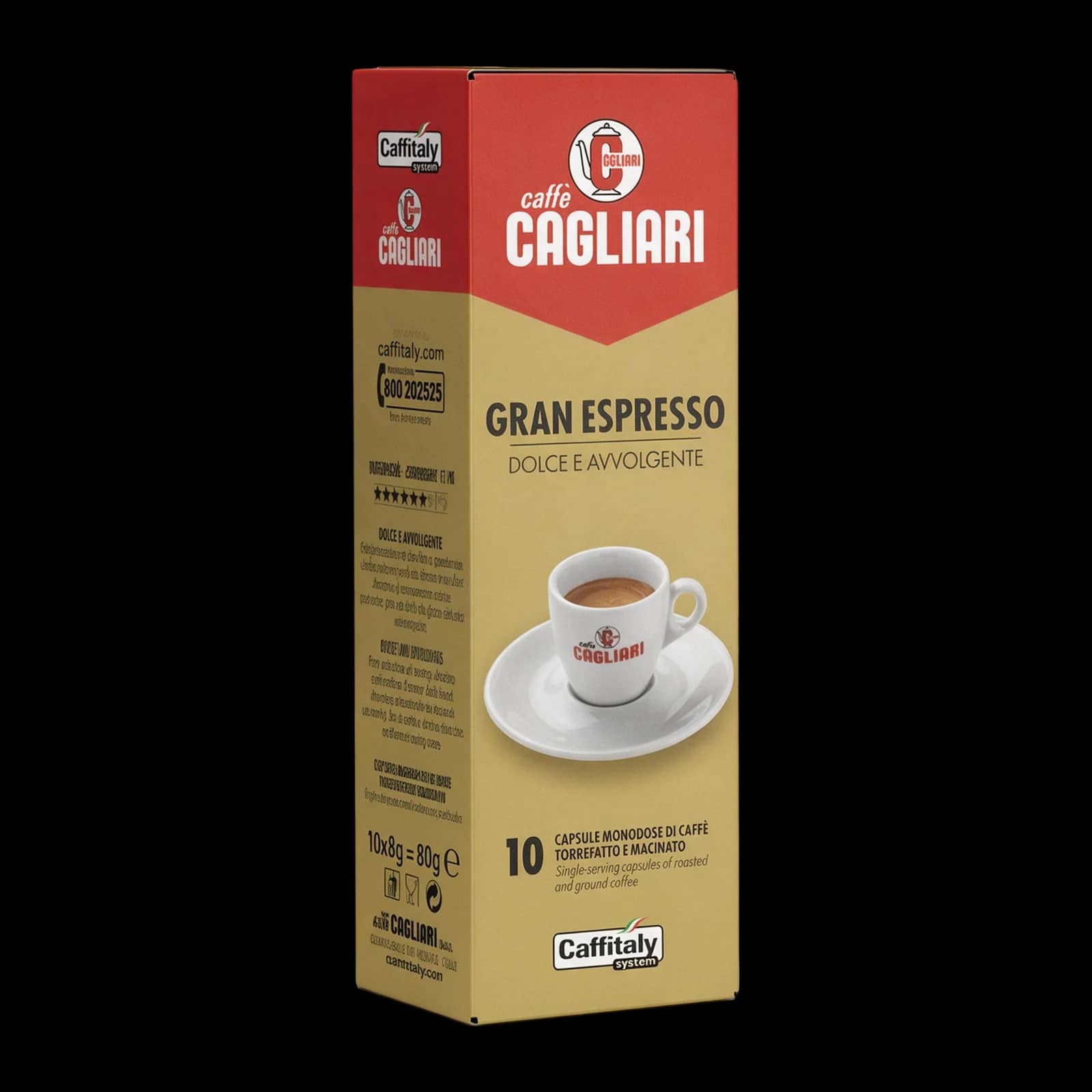 Caffitaly Cagliari Gran Espresso 10 Capsule | Caffitaly