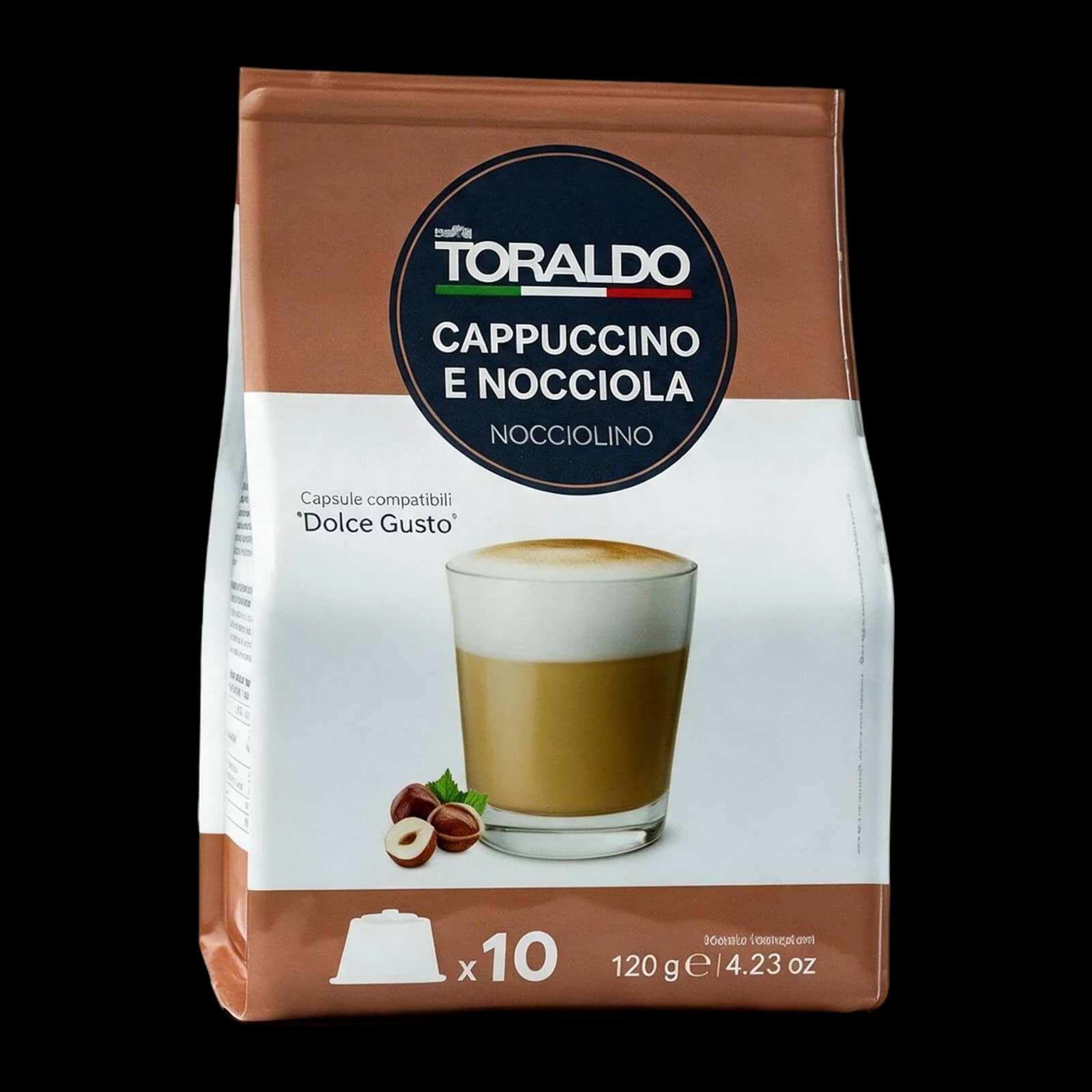 Toraldo Cappuccino e Nocciola 10 Capsule | Dolce Gusto