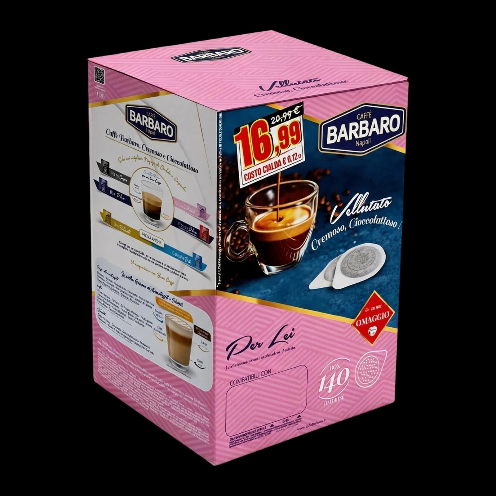 Barbaro Caffè Rosa 140 Cialde | ESE 44 mm, immagine 1