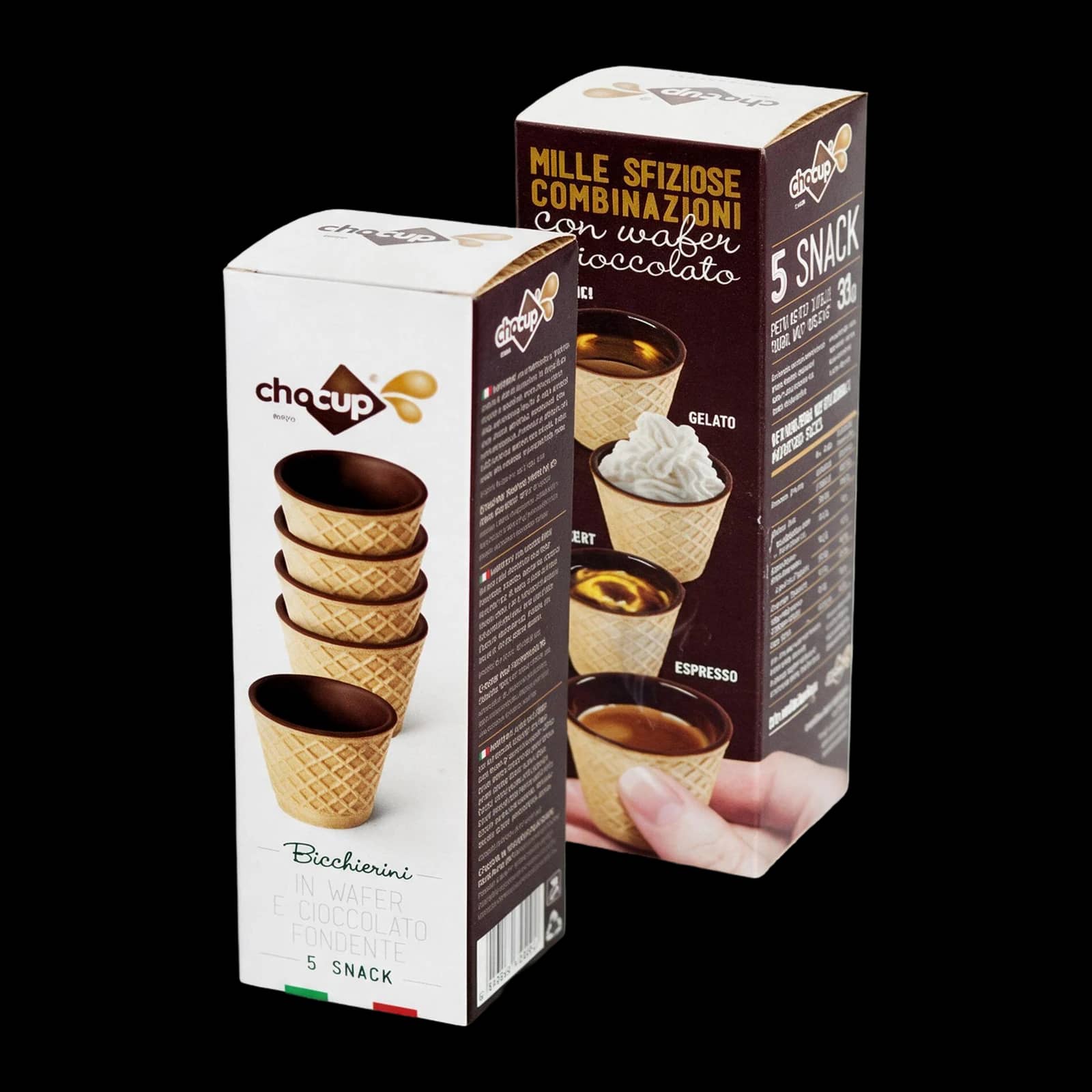 Foodrinks Bicchieri Cialda e Cioccolato 35ml | Dolci
